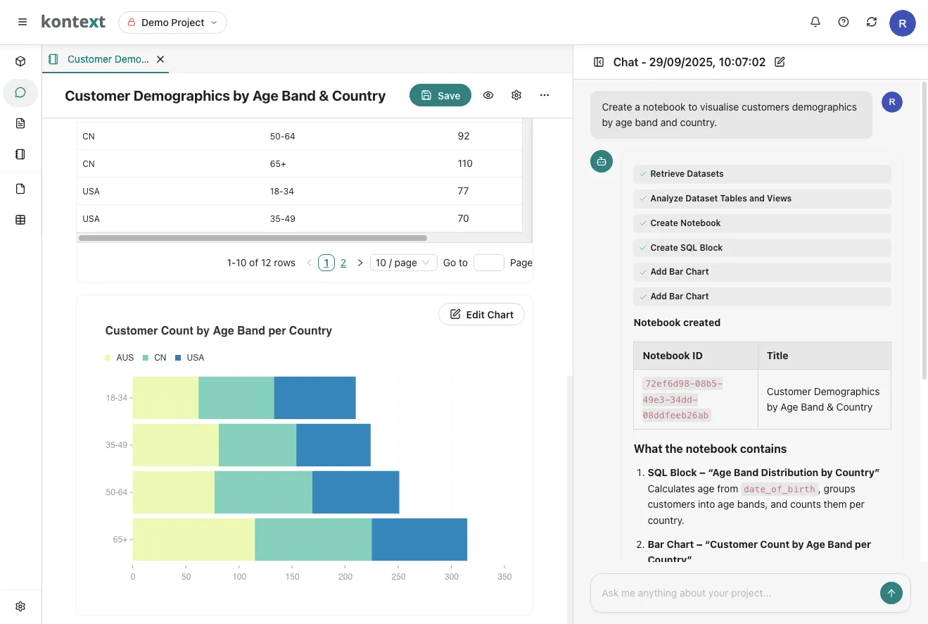 Kontext Data Agent
