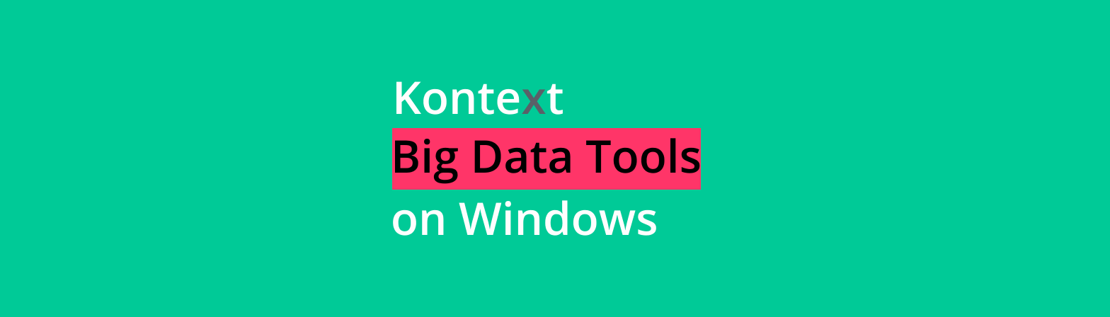 Big Data Tools on Windows 10