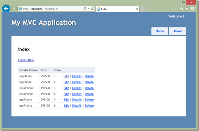 Build Online Product Management Website using MVC 3 + Entity Framework + SQL Server