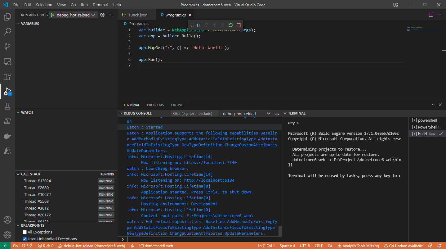 visual-studio-code-debug-asp-net-application-with-hot-reload