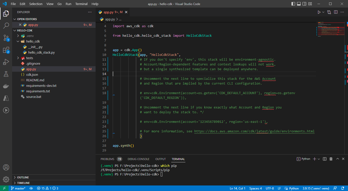 AWS CDK Python - Add Environment Variables for CodeBuild Pipeline