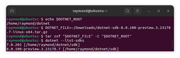 Install .NET 8 SDK on Ubuntu